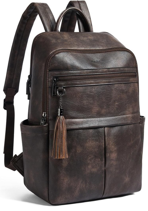 Mroede Handbags - Leather Laptop Backpack for Women Crossbody Bags for Women for Travel Trendy